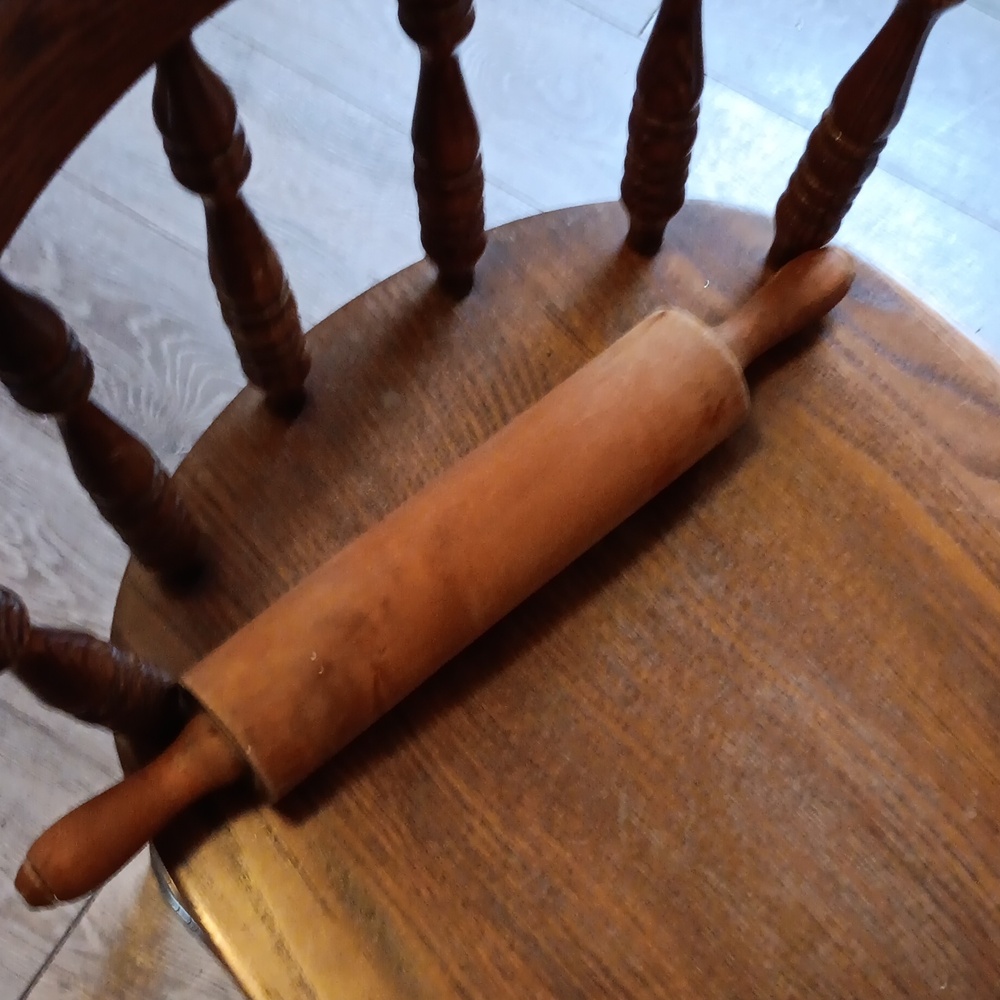 Old fashioned wooded rolling pin